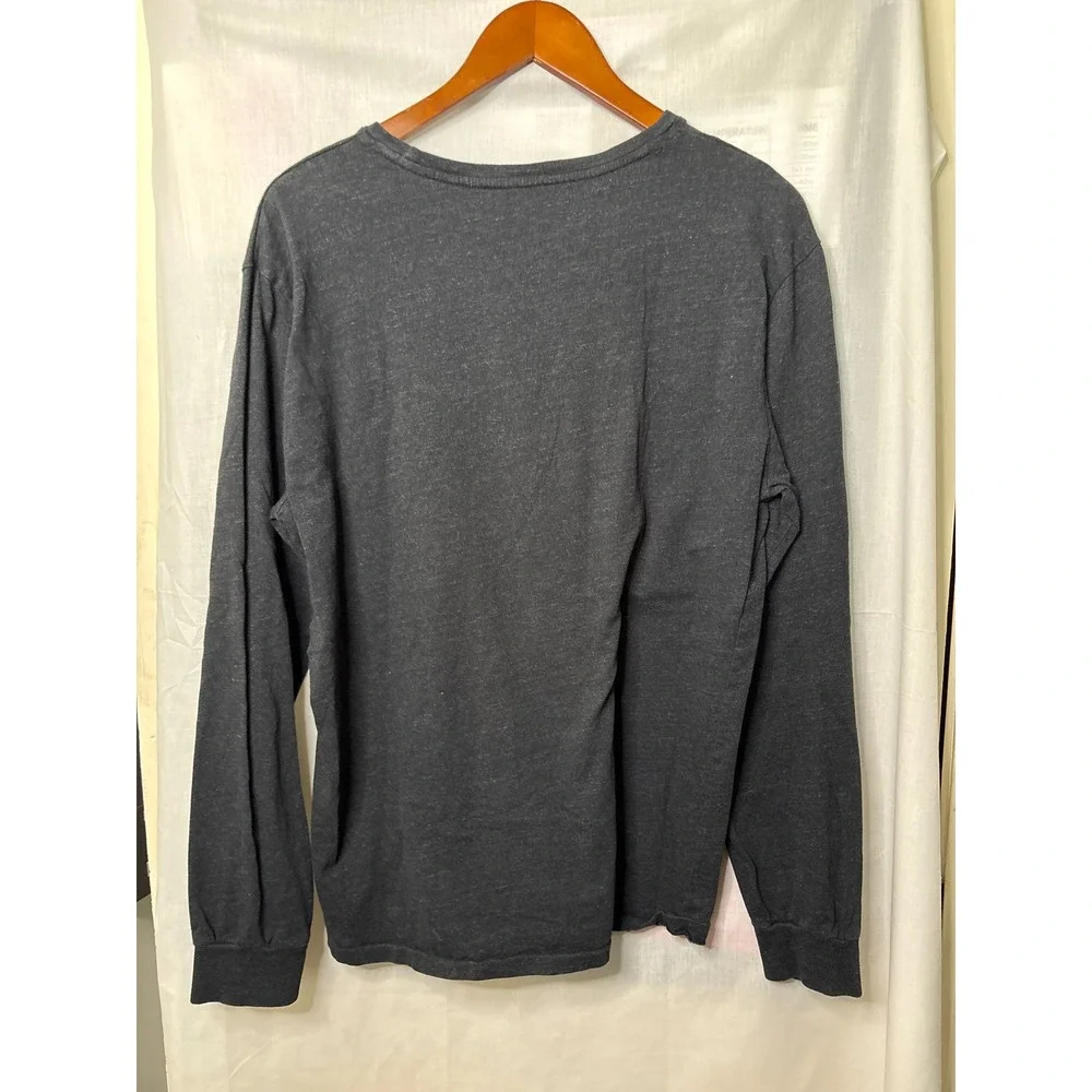 Polo Ralph‎ Lauren Mens Long Sleeve T-Shirt Charcoal Gray Heather Pony Logo lg